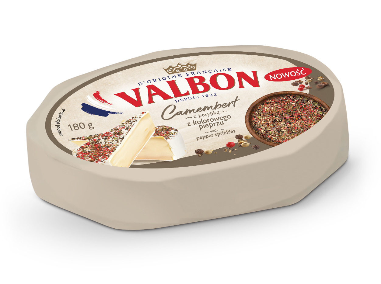 Ser Valbon Camembert z posypką z kolorowego pieprzu